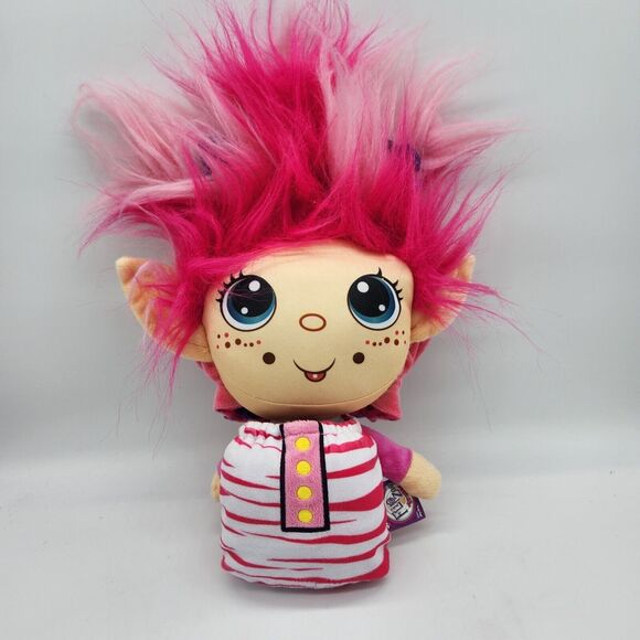 Flip Zee Trolls Pretty in Pink 2-in-1 Reversible Plush Doll Soft Cuddly Fleece - Picture 9 of 11